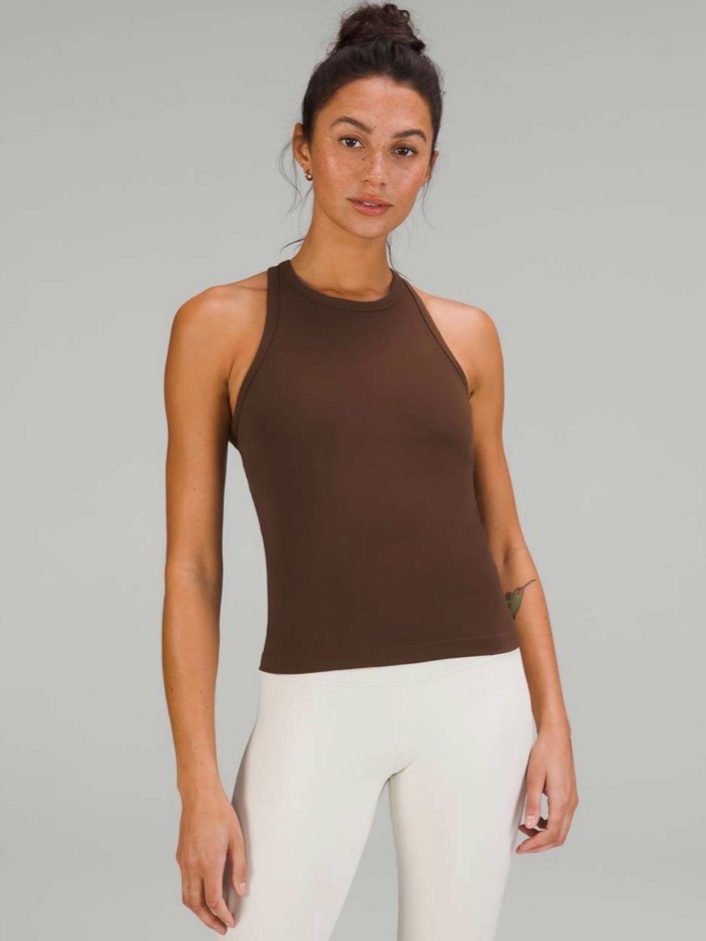lululemon athletica Align Waist-Length Racerback Tank Top in Java